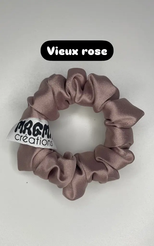 Chouchou en satin stretch